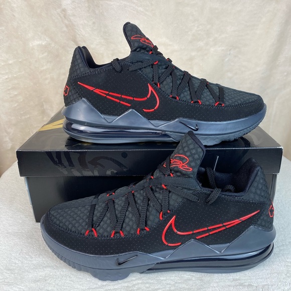 Nike Other - Nike Lebron XVII  17 Low ‘Bred’ Black Red